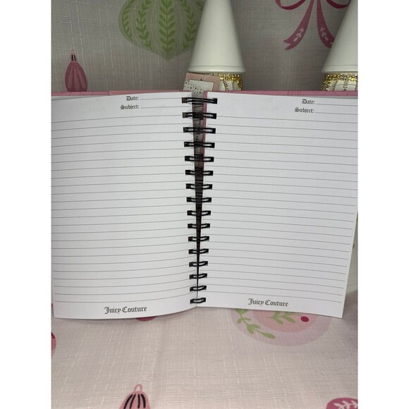 Juicy Couture Pink Journal/Notebook with 2 Heart Pens - Picture 3 of 4